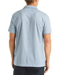 Nautica Men's Printed Short Sleeve Polo Shirt