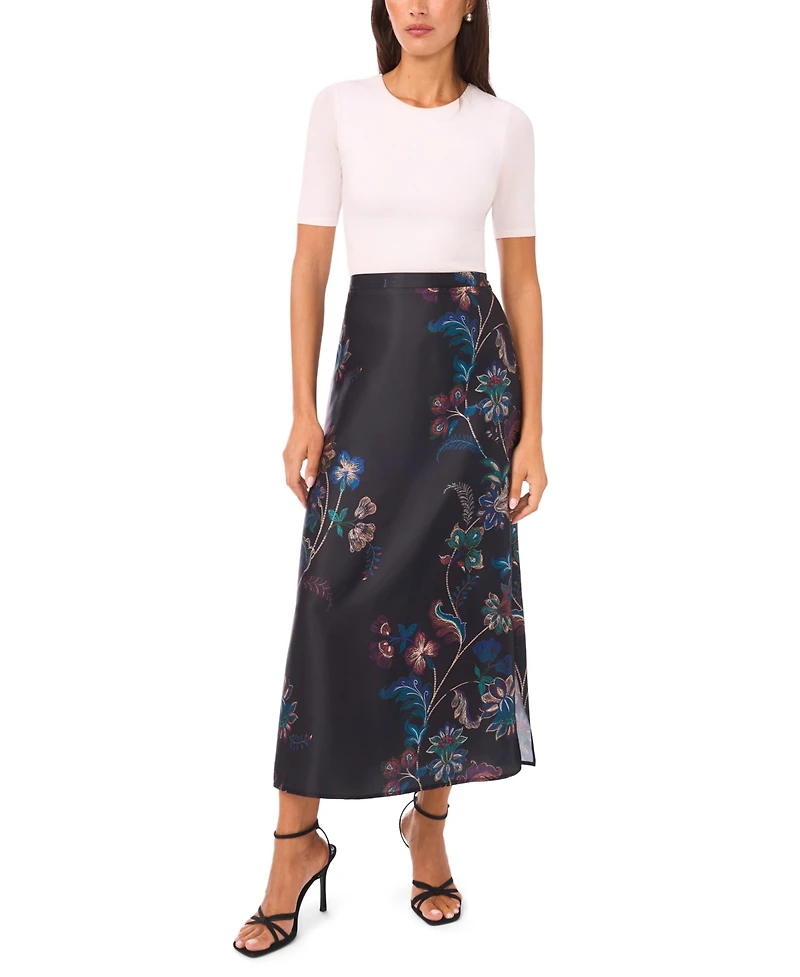 Vince Camuto Women's Long Pencil Side Slit Skirt