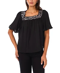 Vince Camuto Women's Square Neck Top