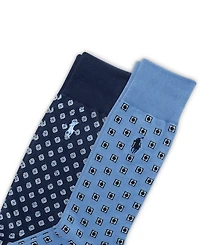 Polo Ralph Lauren Men's 2-Pack Foulard Pattern Dress Socks