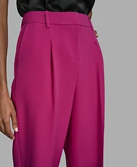 Bcbg Women's Pleated High Rise Wide Leg Pants