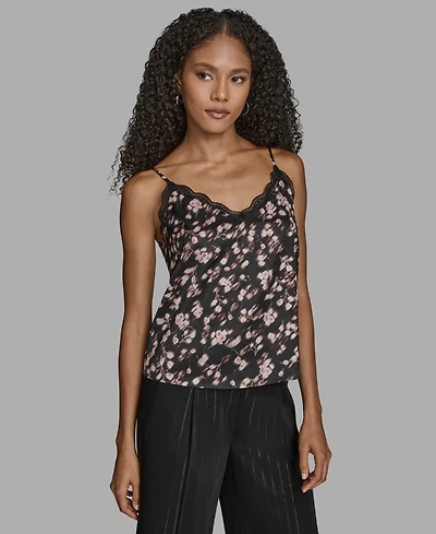Bcbg Women's Floral Print V-Neck Camisole Top