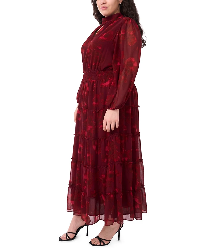 Msk Plus Printed Maxi Dress