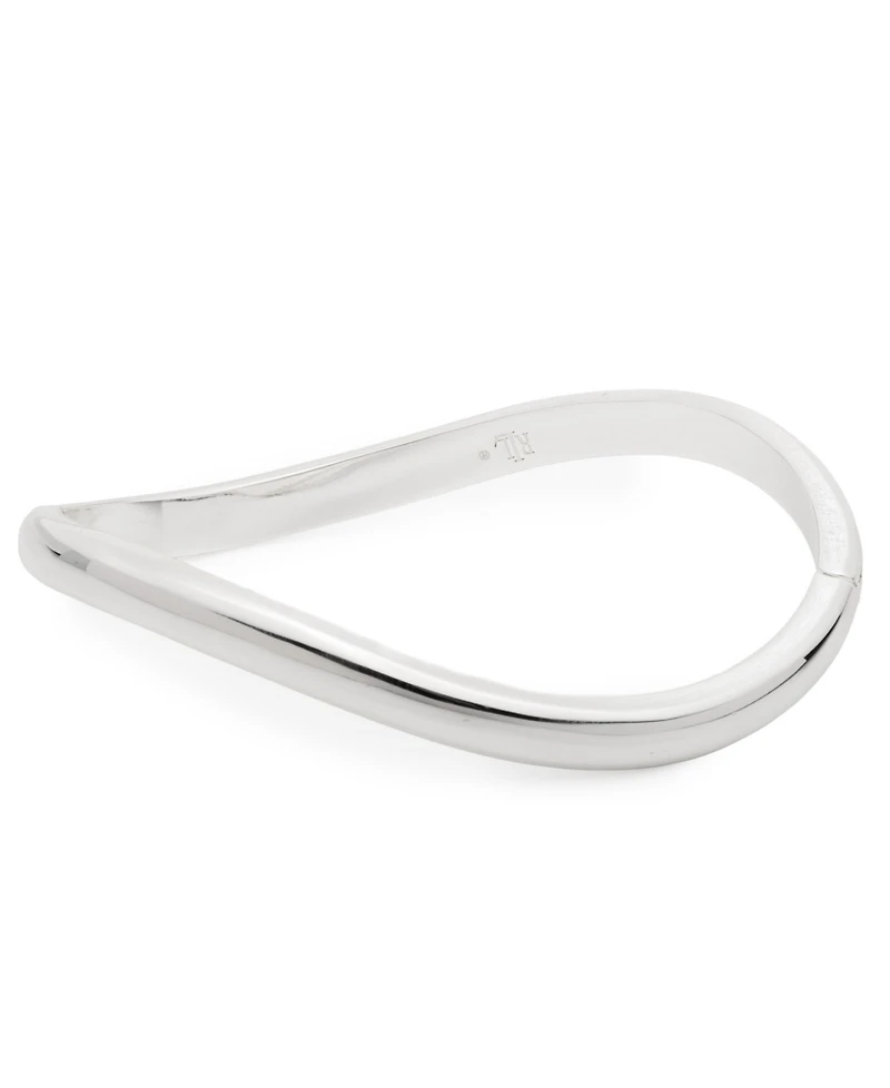 Lauren Ralph Lauren Silver-Tone Sculptural Bangle Bracelet