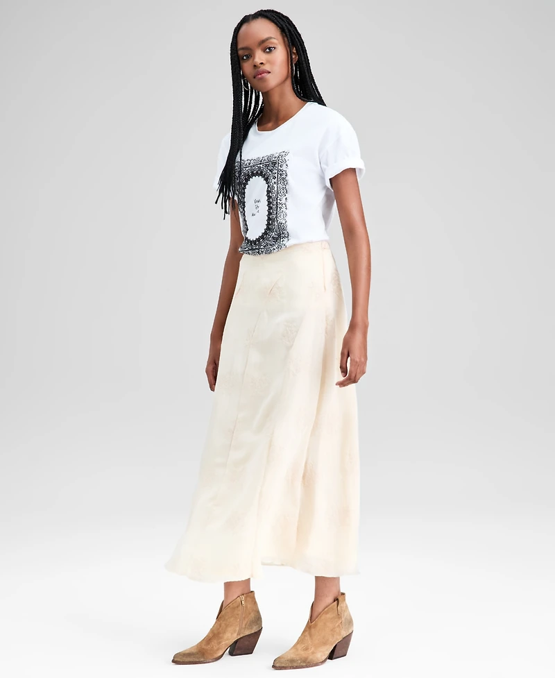 And Now This Women's Embroidered Paneled Maxi Skirt, Macy's Exclusive