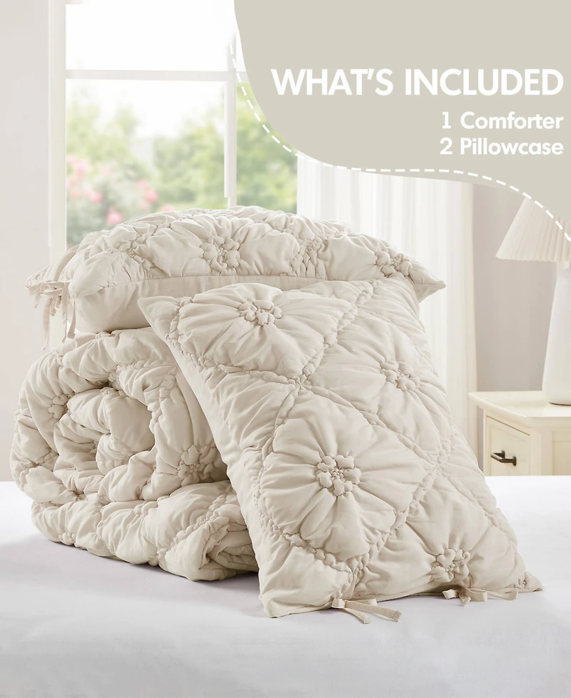 Intelligent Design Lily Floral 3-Pc. Comforter Set, Full/Queen