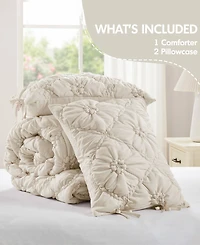 Intelligent Design Lily Floral 3-Pc. Comforter Set, Full/Queen