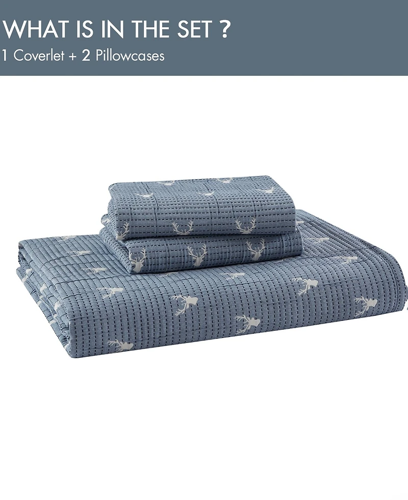 Woolrich Keystone Matelasse 3-Pc. Coverlet Set, Full/Queen