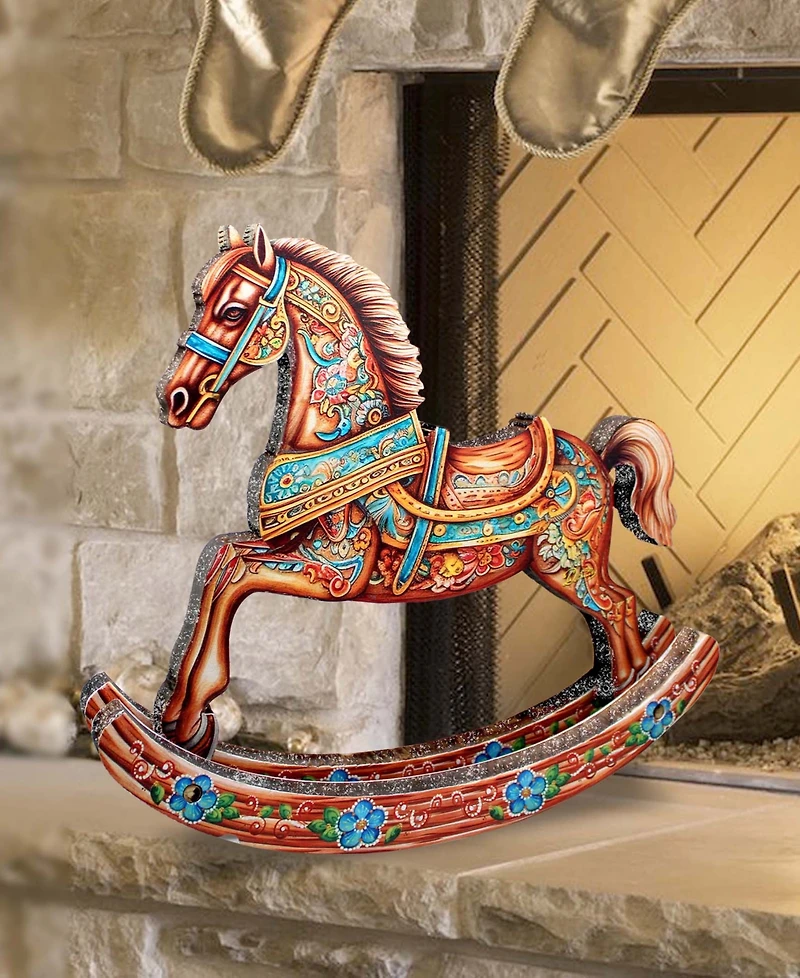 G. Debrekht Enchanting Rocking Horse Centerpiece