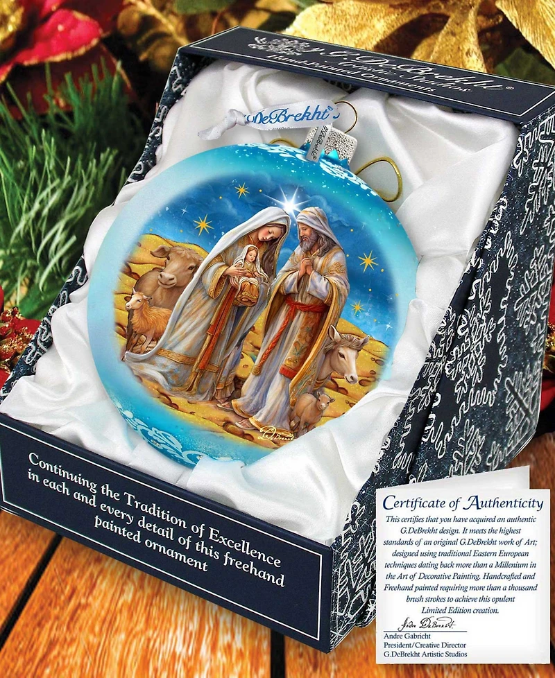 G. Debrekht Bethlehem's Miracle Glass Ornament