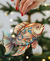 Designocracy Colorful Fish Holiday Ornaments, Set of 3