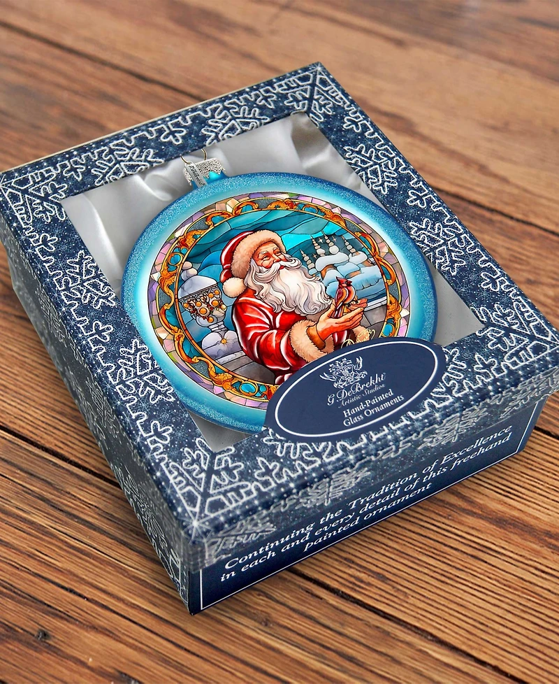 G.Debrekht Santa's Red-Feathered Friend Ornament