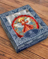 G.Debrekht Angel with Love Glass Christmas Ornament