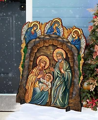 Designocracy Orthodox Nativity Outdoor Decor