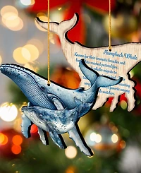 Designocracy Ocean Life Christmas Ornaments, Set of 3