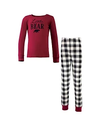 Touched by Nature Toddler Boys Unisex Holiday Pajamas Moose, 2T