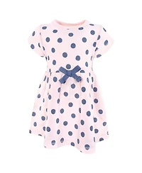 Touched by Nature Toddler Girls Natural Cotton Dress Duo Short and Long Sleeve Styles