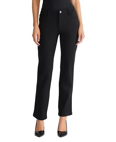 Jones New York Women's Lexington Mid Rise Straight Leg Denim Jeans