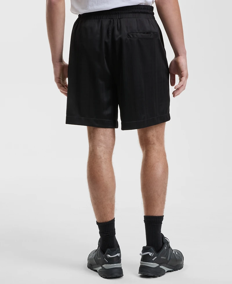 Mode of One Men's Tonal Striped Drawstring 7" Shorts, Macy's Exclusive