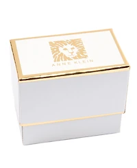 Anne Klein Multi-Stone Gold-Tone Hinge Bracelet