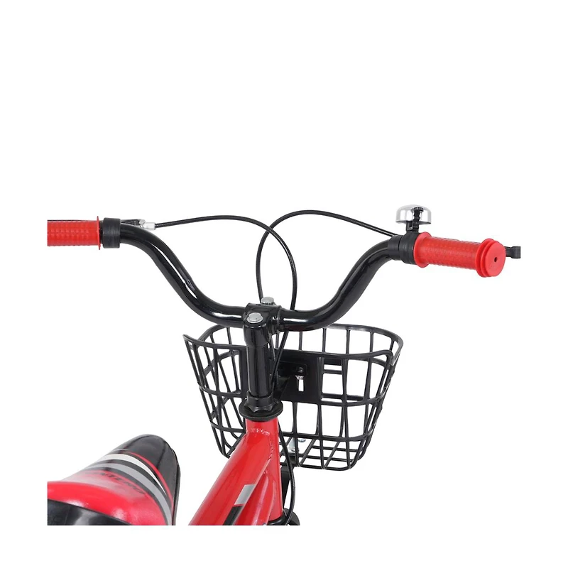 Artudatech 16 Inch Kids Bike with Glowing Training Wheels, Dual Brakes & High-Carbon Steel Frame | Gift for Girls and Boys Ages 5-9