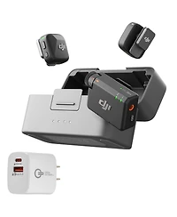 Dji Dji Mic Mini (2 Tx + 1 Rx + Charging Case), Ultralight, 48h Use, Noise Cancelling, Automatic Limiting, Wireless Microphone for