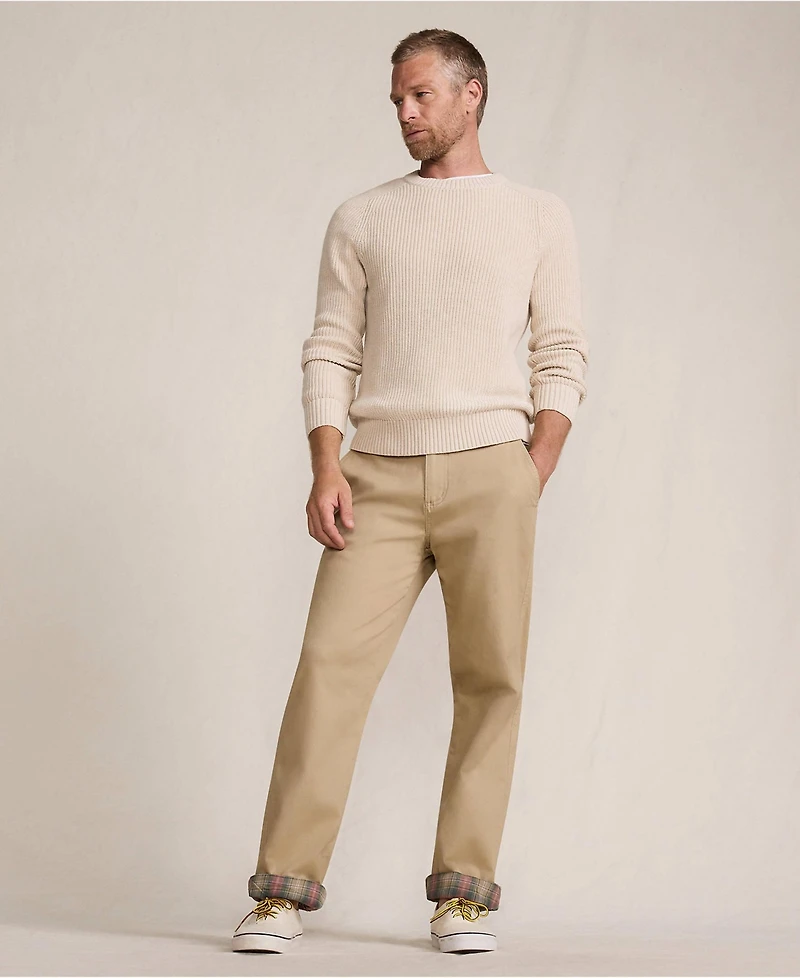 Lands' End Men's Knockabout Comfort Waist Classic Fit Flannel Lined Chino Pant