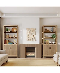 Tribesigns 70.9" Tall Kitchen Pantry with Door, Wooden Storage Cabinet, Freestanding Pantry Organizer