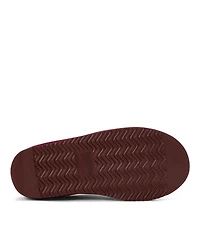 Fireside by Dearfoams Women's Greta Genuine Shearling Clog Slipper with Embroidery