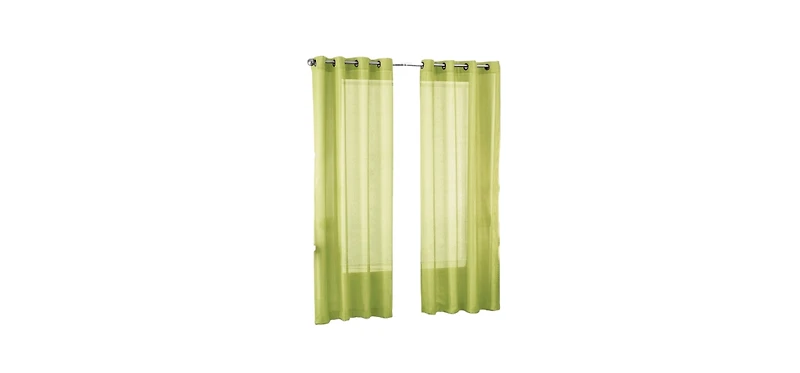 GoodGram Ultra Luxurious Elegant Sheer Grommet Single Curtain Panel