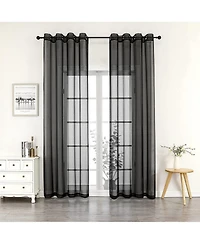 GoodGram Ultra Luxurious Elegant Sheer Grommet Single Curtain Panel