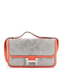 Pre-Owned Hermes 25 Constance Elan Bag Doblis Suede with Swift