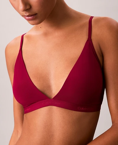 Calvin Klein Women's Form To Body Lightly Lined Triangle Bralette QF6758