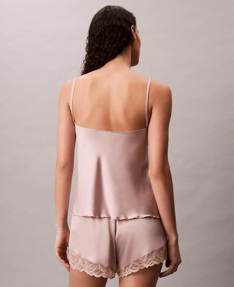 Calvin Klein Women's Pull-On Adjustable Straps Satin Camisole