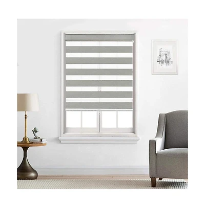 Shadisfy Zebra Shade Cordless,Dual Mode, lets light and blocks out
