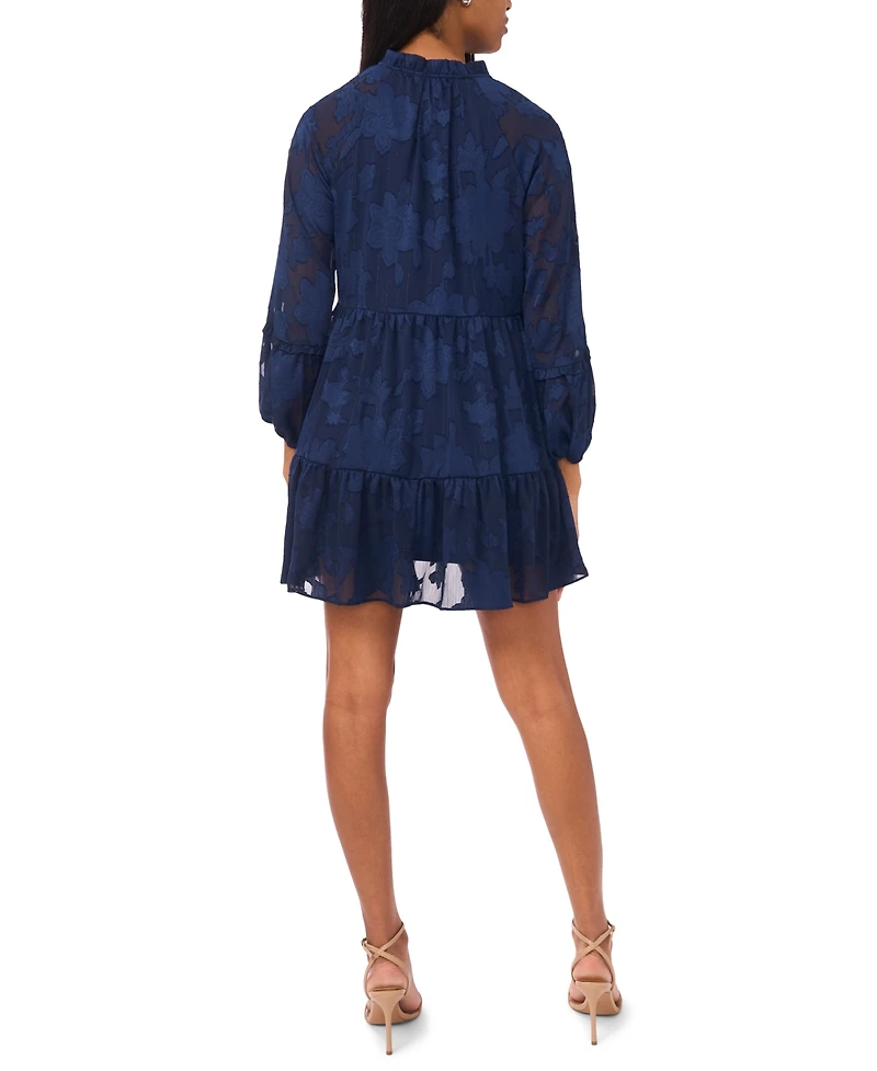 Msk Petite Ruffle Sleeves Shift Dress