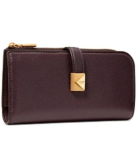 kate spade new york Deco Pebbled Leather Zip Slim Wallet