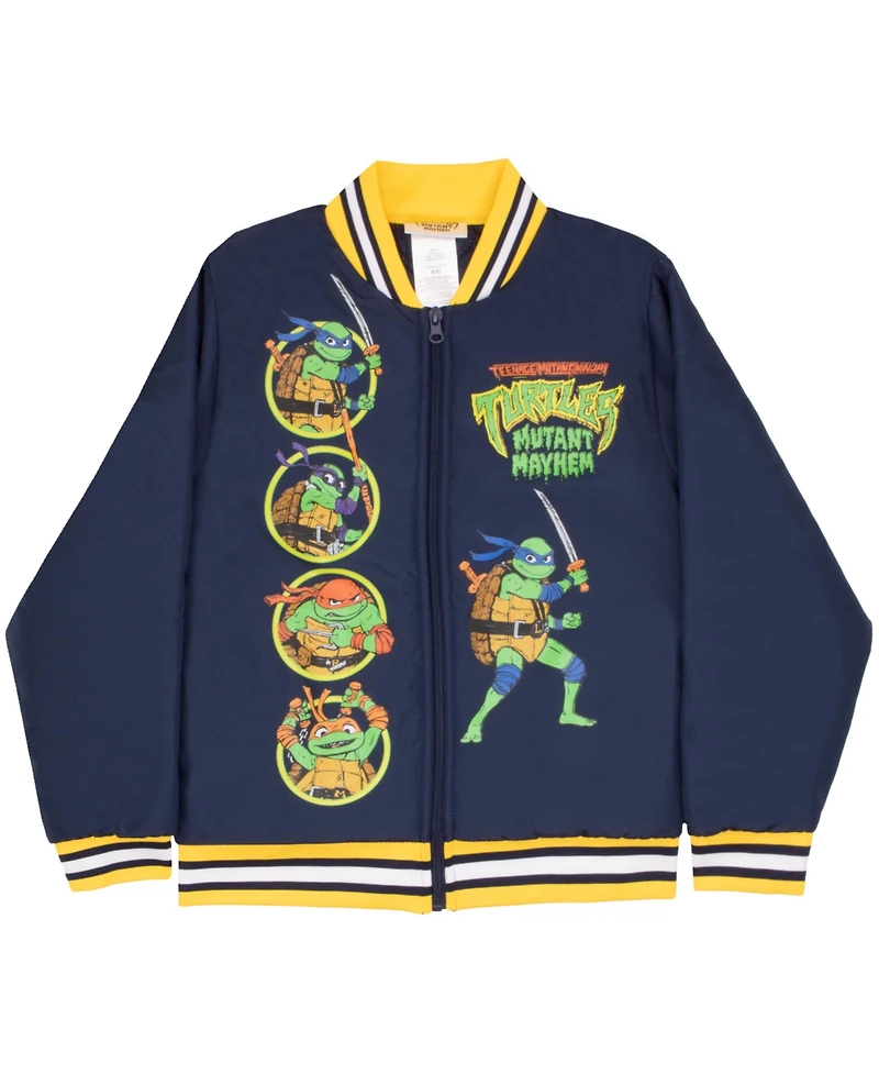 Teenage Mutant Ninja Turtles Big Boys Varisity Bomber Jacket