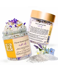 Omm Collection Floral Soaking Bath Salts Night Lily 8oz