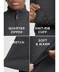 Xray Men's Quarter Zip Mock Neck Sweater