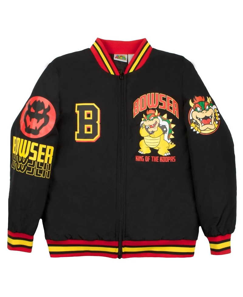 Mario Big Boys Super Luigi Bomber Jacket