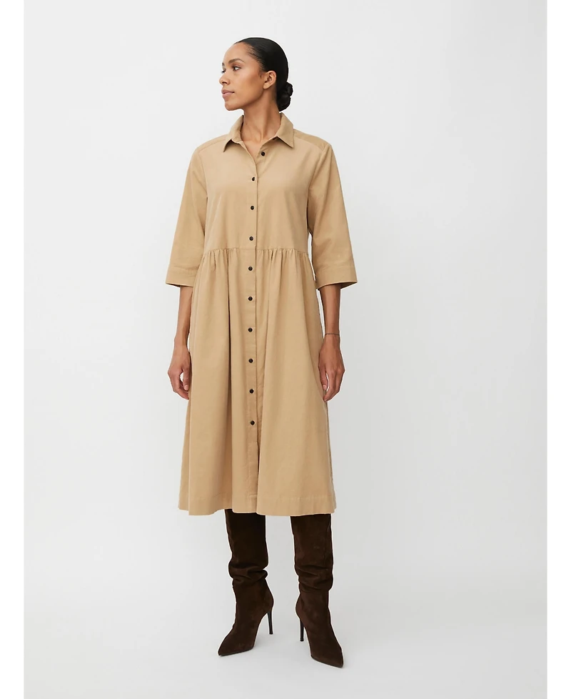 Masai Copenhagen Women's MaNynisla 3/4 Sleeve Midi Dress