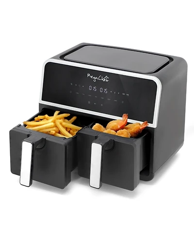 MegaChef Dual 4.5 + 4.5 Liter Digital Electric Air Fryer