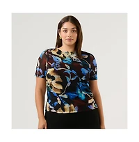 Estelle Plus Cleo Mesh Top