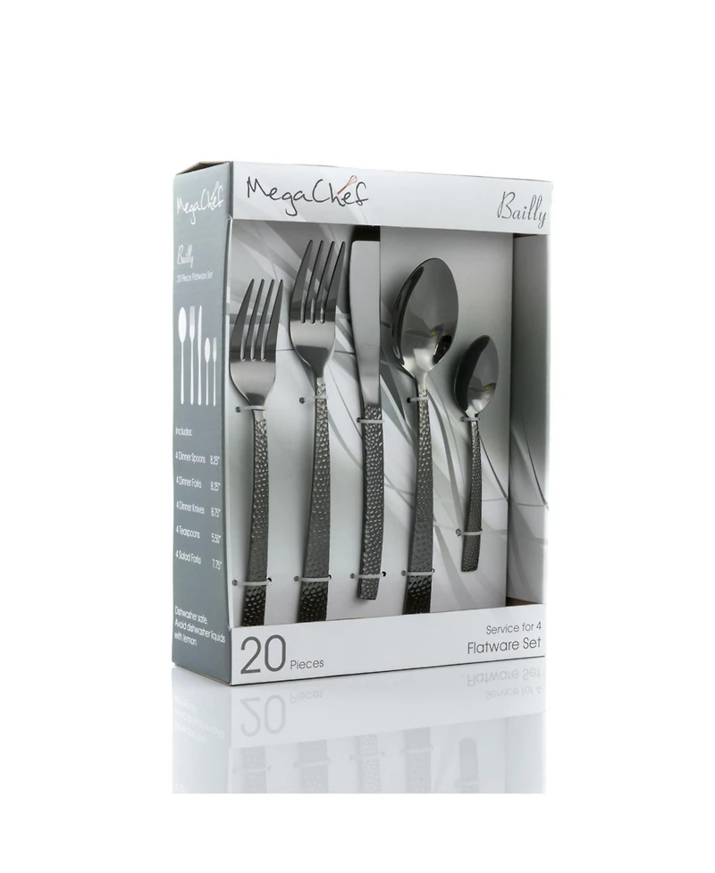MegaChef Baily 20 Piece Flatware Utensil Set
