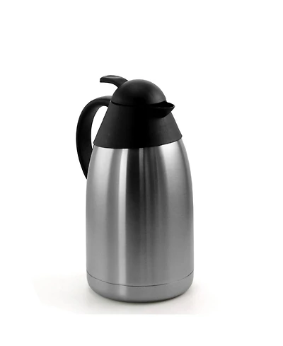 MegaChef 2 Liter Stainless Steel Thermal Beverage Carafe for Coffee and Tea