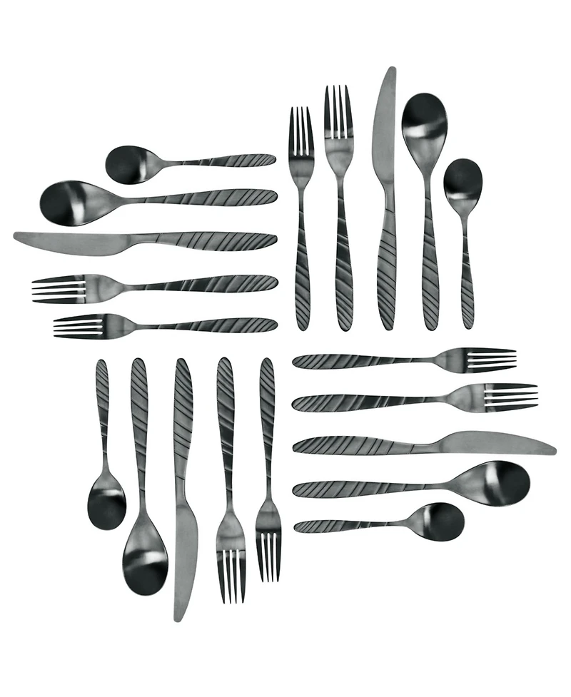 Megachef La Vague 20 Piece Flatware Utensil Set