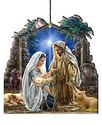 Designocracy Glory to God Wooden Ornament
