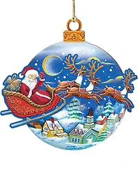 Designocracy Up-Up and Away Wood Christmas Ornament