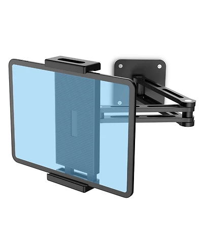 Urmust Tablet Wall Mount Holder for iPad, 360°Rotation Adjustable Tablet Stand Holder with Aluminum Extendable Arm, for All 4.7-13" Phones &